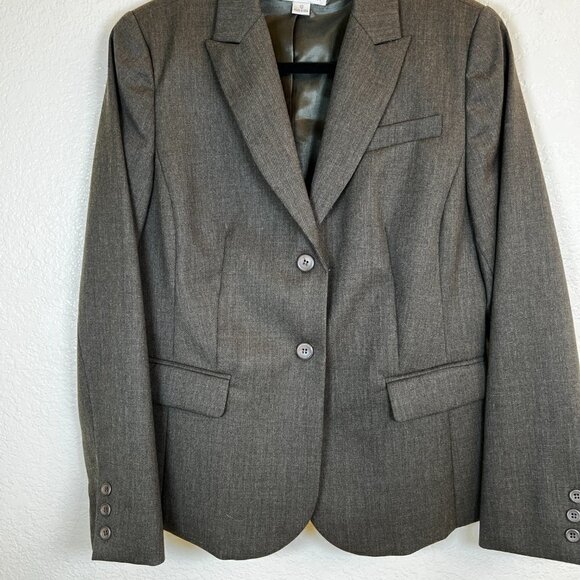 Vintage Pendleton 100% Virgin Wool Gray Blazer Women's Sz 10 2-Button‎ Career - Picture 9 of 9
